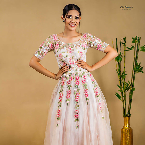 Pecher Peonies Gown