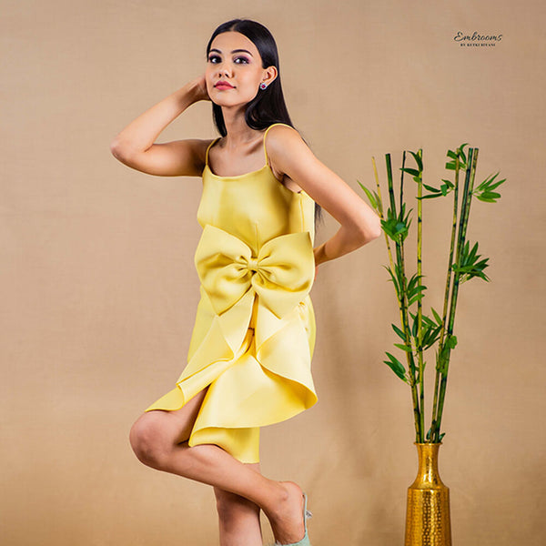 Yellow Bow Dress