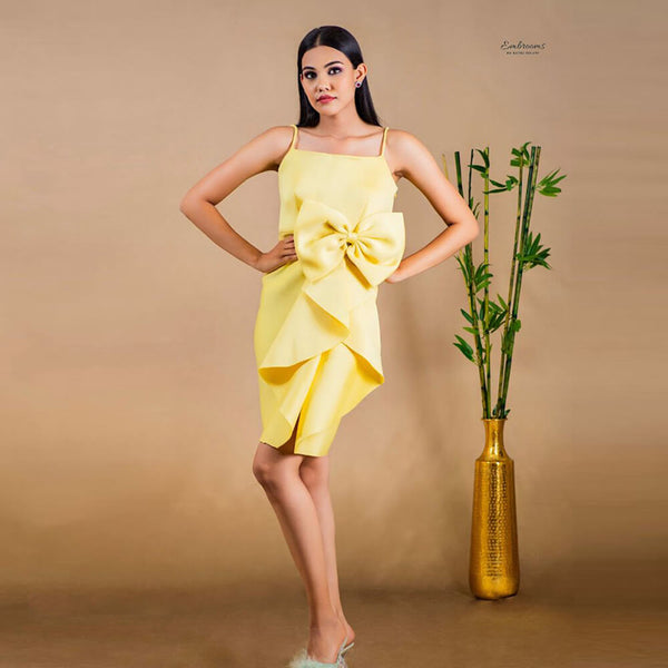 Yellow Bow Dress